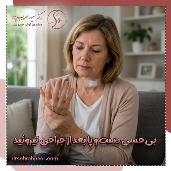 بی حسی دست و پا بعد از جراحی تیروئید + دکتر سعید سهراب پور